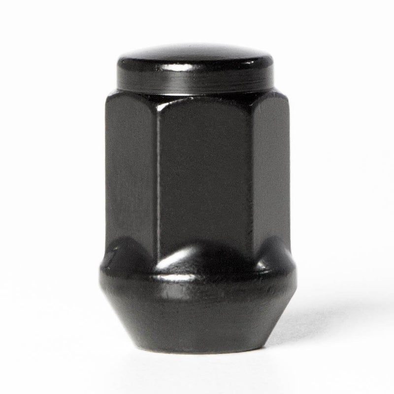 Circuit Performance 7/16" Black Closed End Bulge Acorn Lug Nuts Cone Seat Forged Steel (24 Pieces) - Image 3